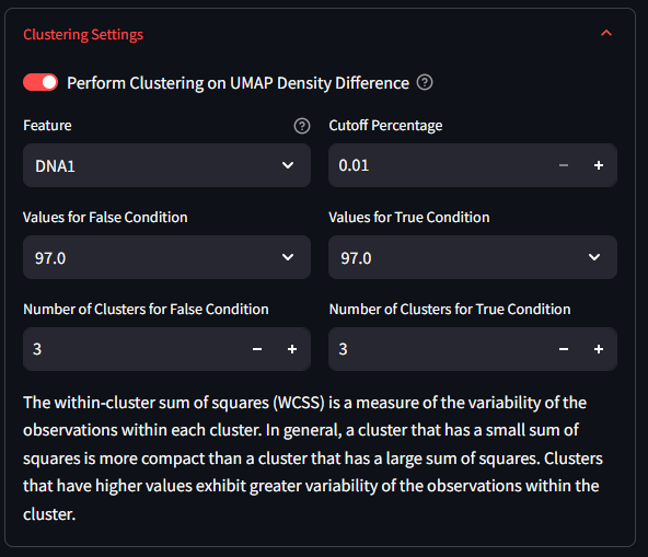 'Clustering Settings2'