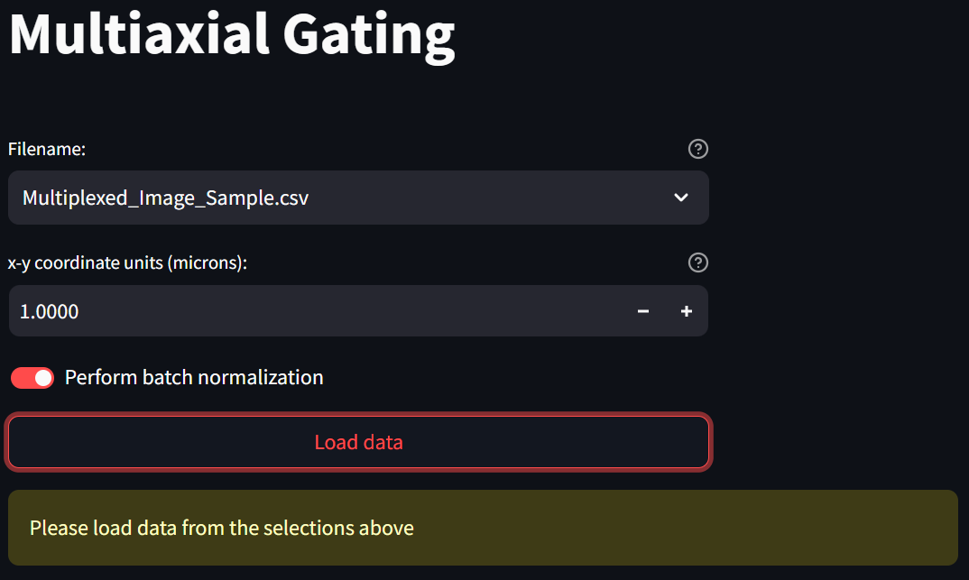 Dataset settings