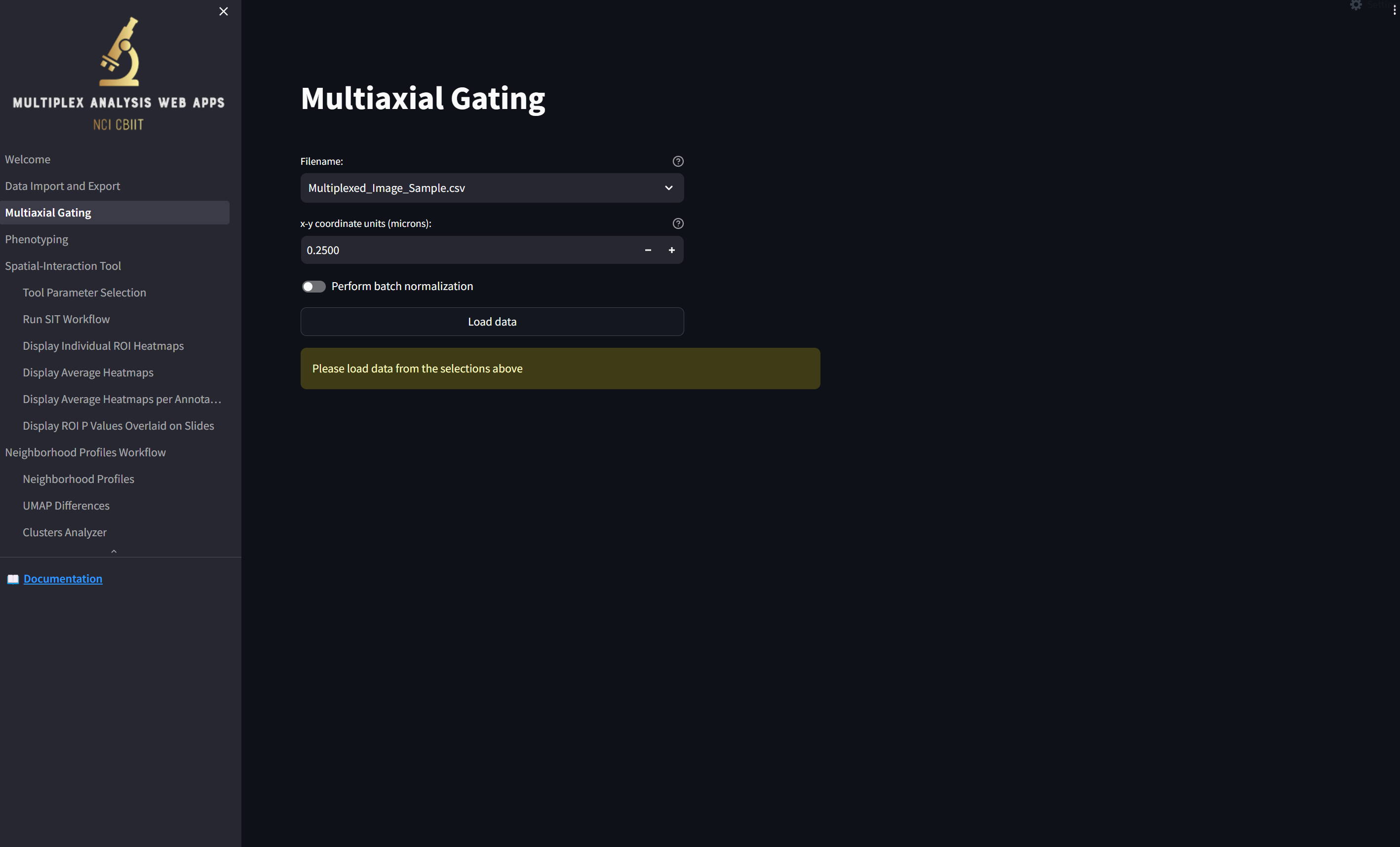 Multiaxial Gating page